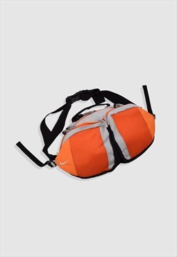 Vintage 90s Nike Tech Cross-Body Bag in Orange & Grey