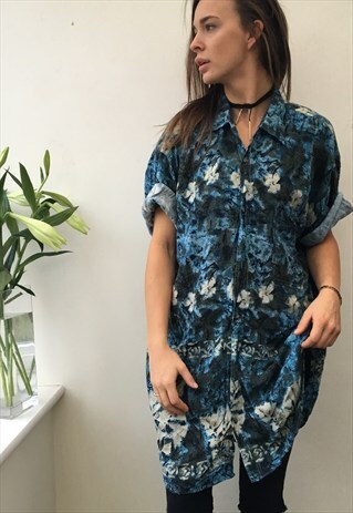 CRAZY PATTERN OVERSIZED RETRO VINTAGE UNISEX FESTIVAL SHIRT
