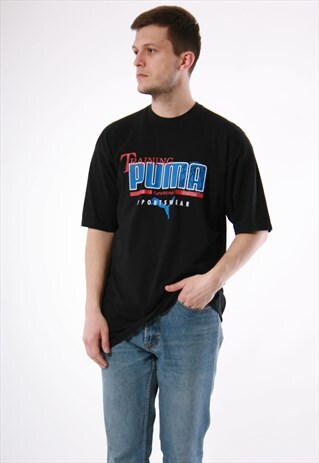 90S VINTAGE PUMA TRAINING OLDSCHOOL T-SHIRT 13776