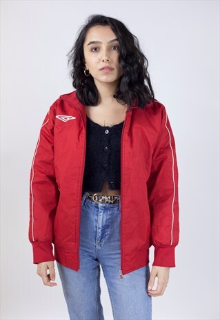 VINTAGE UMBRO RED PADDED JACKET