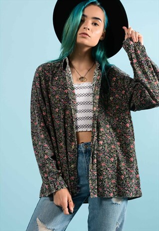 PATTERNED CORD SHIRT