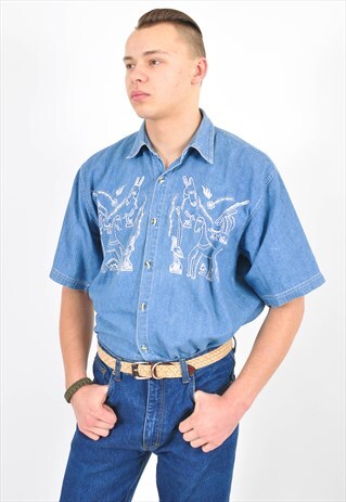 VINTAGE 90'S DENIM SHIRT