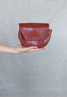 Small Leather Bag, Vintage Leather Purse, Leather Clutch