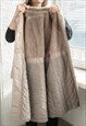 VINTAGE 80'S BEIGE WARM TRENCH STYLE COAT