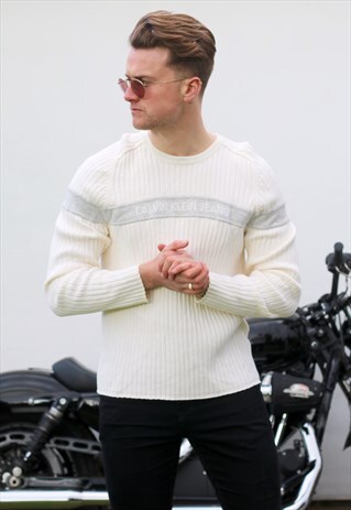 CALVIN KLEIN USA 90S VINTAGE FLAGSHIP CABLE JUMPER
