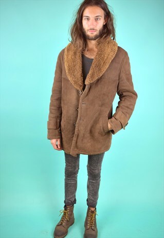 VINTAGE 90'S SHEARLING COAT