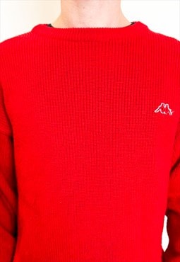Vintage 90s wool red jumper 