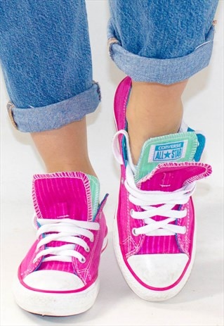 RETRO TWO TONE BLUE & PINK CONVERSE UK 4.5