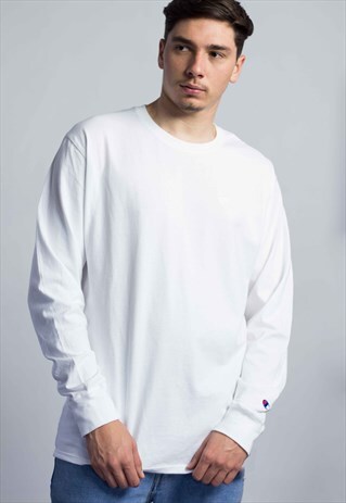 NEW VINTAGE CHAMPION LOGO T-SHIRT 90S L 8.7