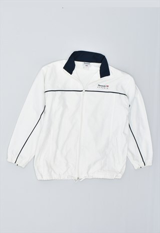 VINTAGE 90'S REEBOK TRACKSUIT TOP JACKET WHITE