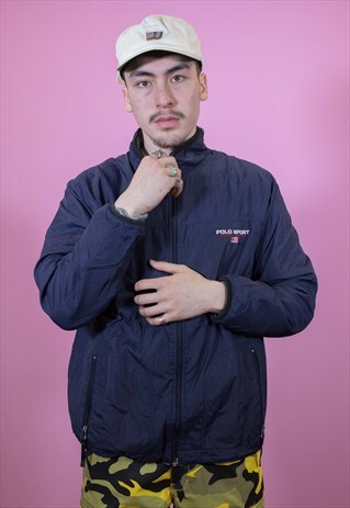 VINTAGE POLO SPORT REVERSIBLE JACKET/FLEECE