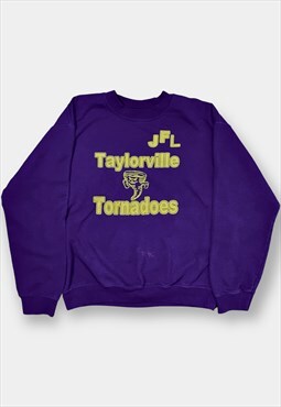Vintage JFL purple spell-out American college sweatshirt