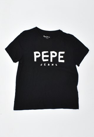 VINTAGE 90'S PEPE JEANS T-SHIRT TOP BLACK