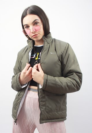 90'S RETRO REVERSIBLE PUFFER JACKET