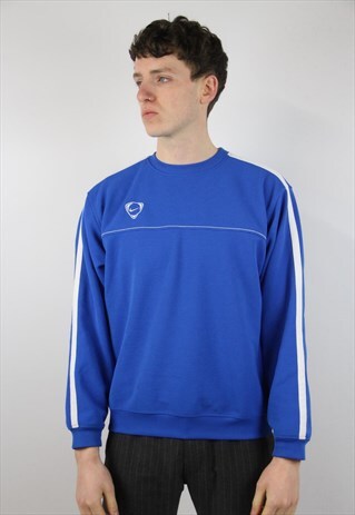 VINTAGE NIKE BLUE SPORTS SWEATSHIRT