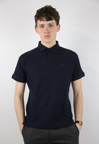 VINTAGE POLO RALPH LAUREN NAVY POLO SHIRT