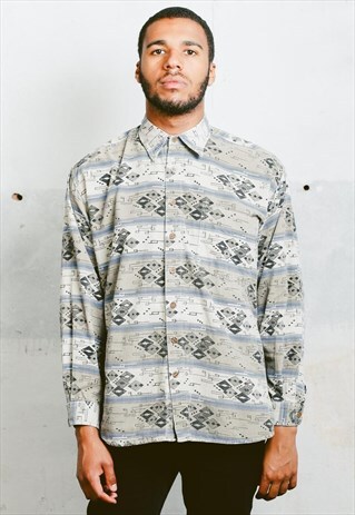 VINTAGE AZTEC CORDUROY SHIRT