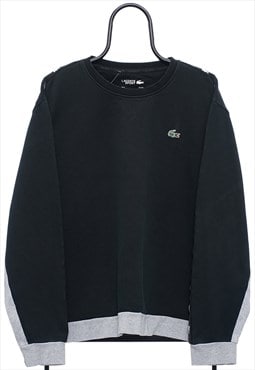 Vintage Lacoste Sport Black Sweatshirt Mens
