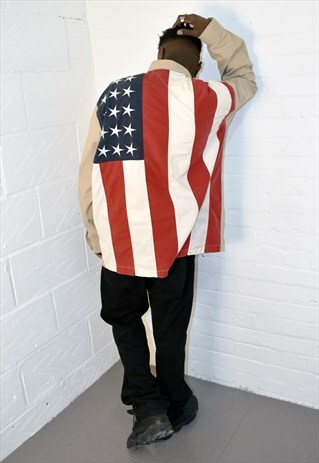 VINTAGE 90S TOMMY HILFIGER FLAG SHIRT
