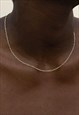 54 Floral 24" 3mm Figaro Necklace Chain - Gold