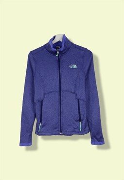 Vintage The North Face Sweatshirt with zip in Purple XS