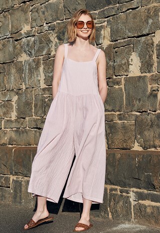 VIVII NATURAL COTTON LOUNGEWEAR JUMPSUITS