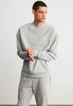 Comfort Fit Fitted Daily Co-ord in Grey