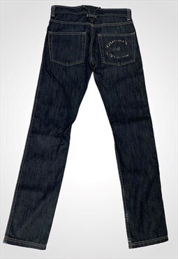 Roberto Cavalli straight leg vintage jeans Y2k beaded logo