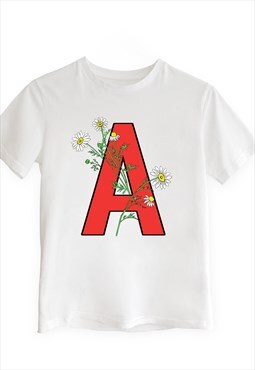 House of Alice Personalised Tshirt White Red