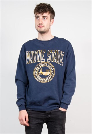 90'S USA WAYNE STATE COLLEGE SWEATER