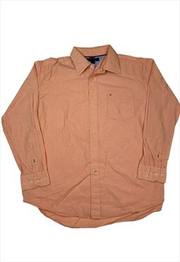 Men tommy hilfiger shirt oranger size XL