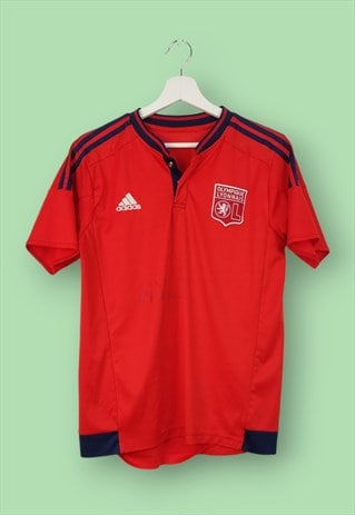 VINTAGE ADIDAS T-SHIRT OL FOOTBALL IN RED M