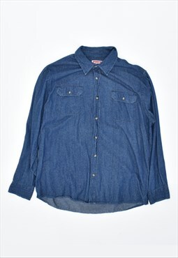 90's Wrangler Denim Shirt Blue