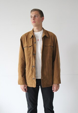 VINTAGE RETRO BROWN JACKET COAT
