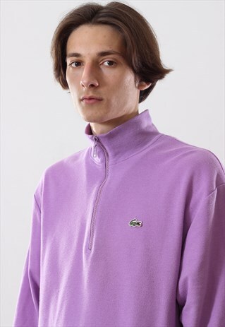 90'S VINTAGE MENS LACOSTE HALF ZIP SWEATSHIRT PULLOVER