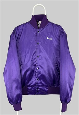Vintage 90's Made in USA Bomber Jacket in Purple