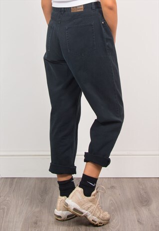 VINTAGE DENIM HIGH WAIST MOM JEANS