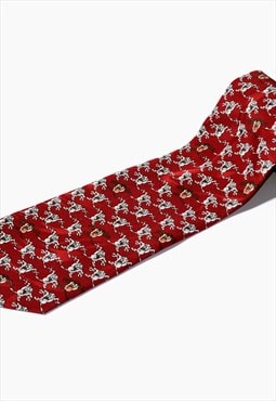 90s necktie men USA Looney Tunes printed Tasmanian Devil tie
