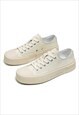Chunky sole canvas shoes retro sport sneakers skate trainers