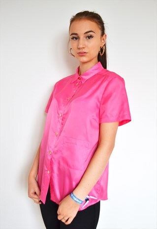 VTG FUCHSIA PINK OVERSIZED MARC JACOBS SHIRT