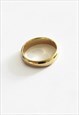 PLAIN GOLD BAND RING GOLD PLATED 