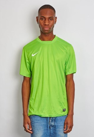 VINTAGE 90'S NIKE NEON GREEN LOGO T-SHIRT
