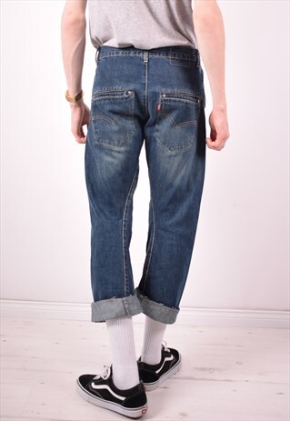 LEVI'S MENS VINTAGE JEANS W31 L28 BLUE 90S