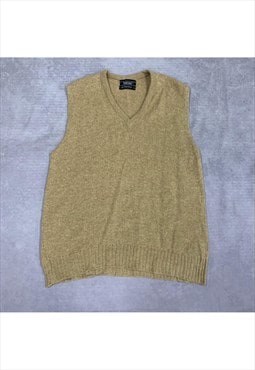 Vintage Knitted Sweater Vest Men's L