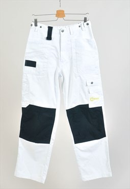 Vintage 00s workers Trousers in white