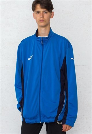 VINTAGE BLUE PUMA TRACK JACKET