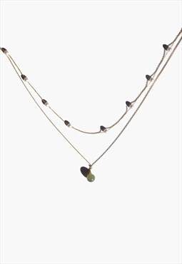 Emma pearl and jade layered necklace