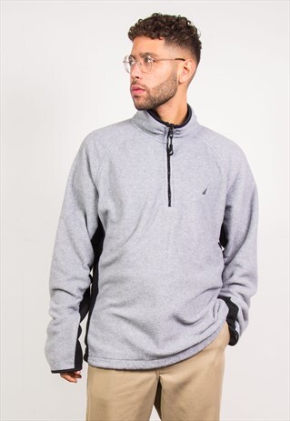 NAUTICA 1/4 ZIP FLEECE SWEATSHIRT