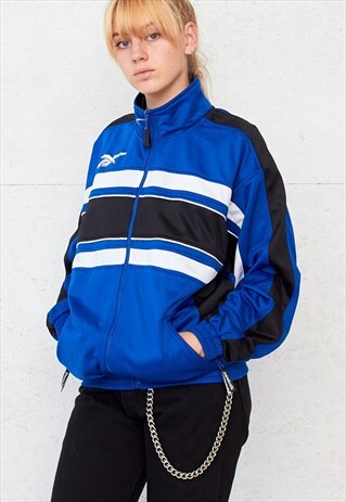 VINTAGE BLUE REEBOK TRACK JACKET