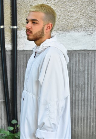 UNISEX VINTAGE ADIDAS WHITE WINDBREAKER